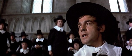 The Puritans rise to power in Parliament.
     This image is from the video 'Cromwell'.