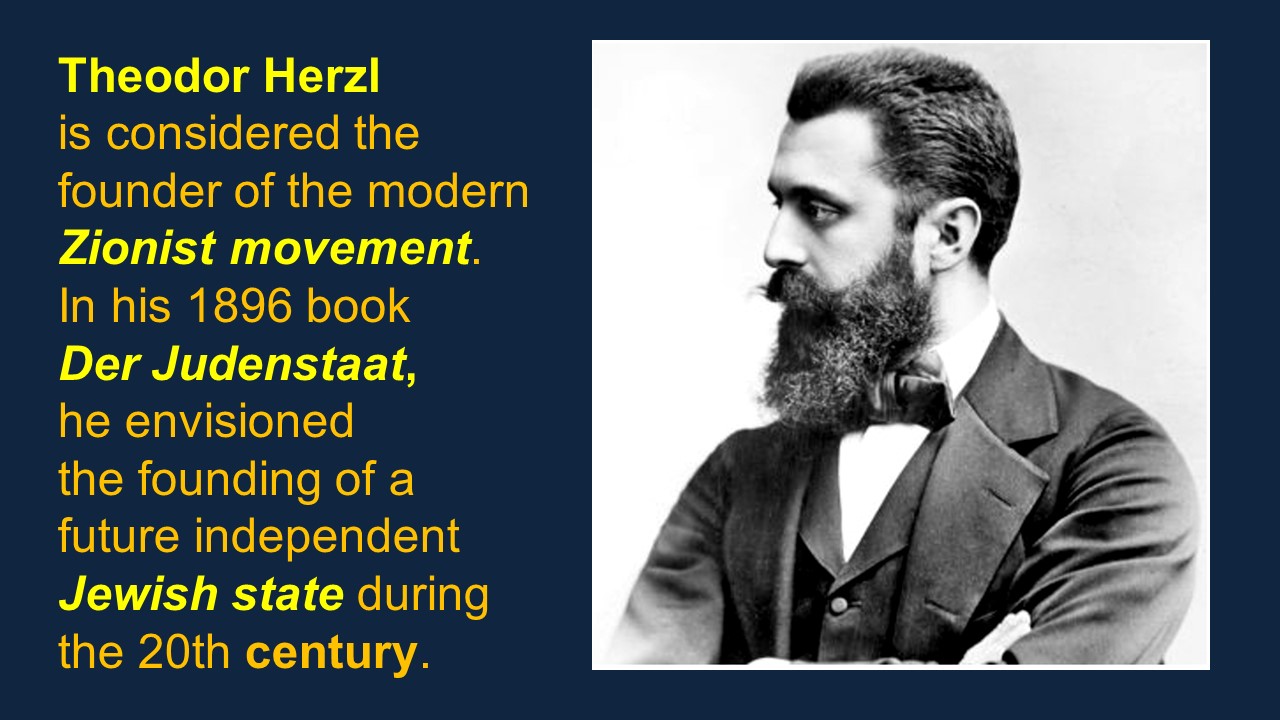 Theodore Herzl, founder of political Zionism