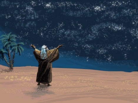 abraham and stars
