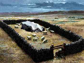 The sheep-fold, an biblical poetic metaphor for the gathering of God's covenant people in the latter days